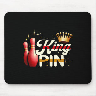 Tapis De Souris Couples Bowler League Bowler King Pin porter Cro