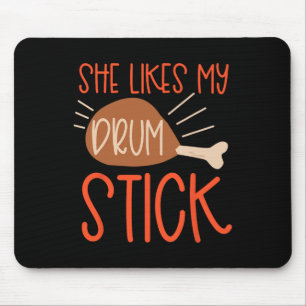 Tapis De Souris Couples De Thanksgiving Turquie Breast Elle Aime M