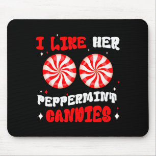 Tapis De Souris Couples Matching Noël J'aime Son Poivre Menthe C