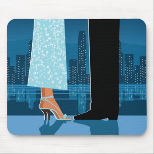 Tapis De Souris Couples romantiques dans la ville