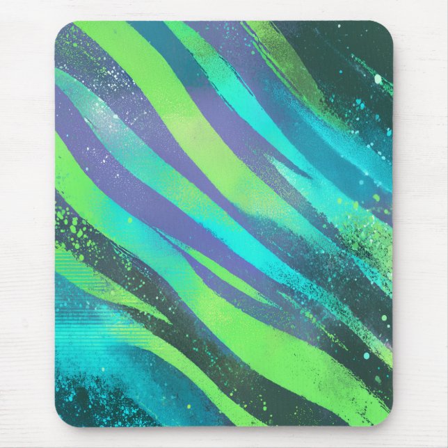 Tapis De Souris Courants de couleurs dans la lumière néonatale (Devant)