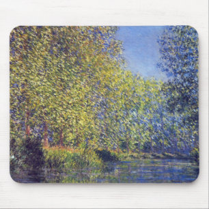 Tapis De Souris Courbe de l'Epte près de Giverny par Claude Monet