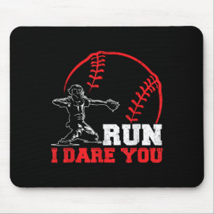 Tapis De Souris Coure Je vous oserai Drôle Baseball Catcher Pla Ba