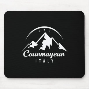 Tapis De Souris Courmayeur Italie Station de ski Ski Snowboard So