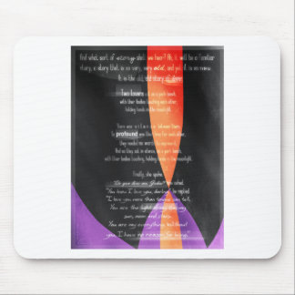 Tapis De Souris Couronne 2013 de la Caroline - amants sur un banc