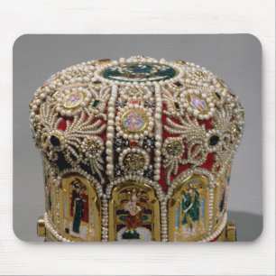 Tapis De Souris Couronne de mitre réglée avec des perles et de
