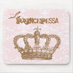 Tapis De Souris Couronne Mousepad de rose et de chocolat de