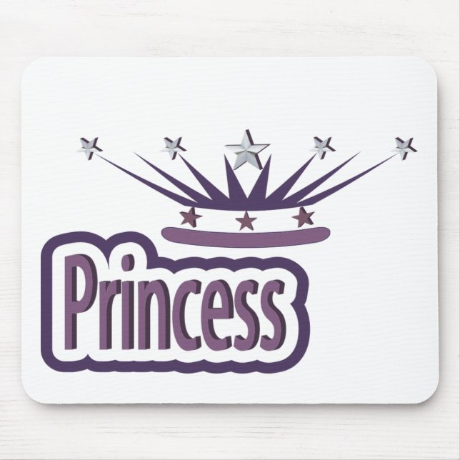 Tapis De Souris Couronne princière pourpre (Devant)