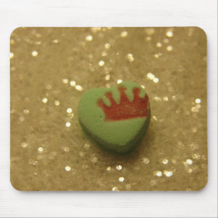 Tapis De Souris Couronne sur Coeur bonbon
