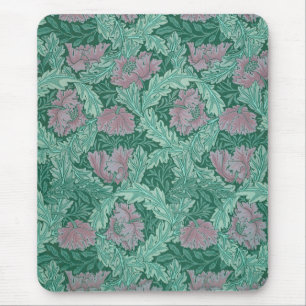 Tapis De Souris Couronne verte et rouge (par William Morris)
