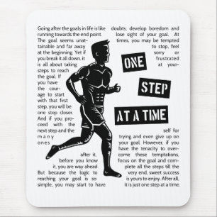 Tapis De Souris Course à pied motivante et inspirante