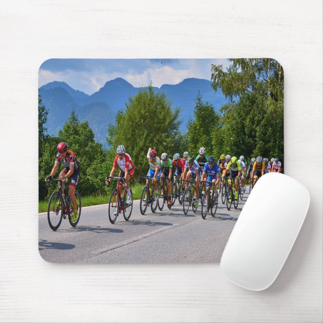 Tapis De Souris course cycliste (Avec souris)
