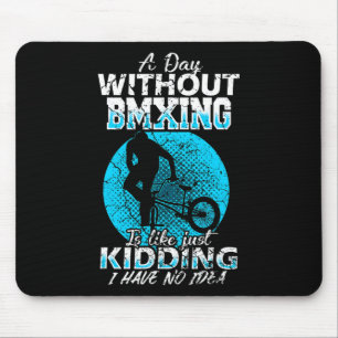 Tapis De Souris Course de BMX Freestyle Vélo Amour VTT