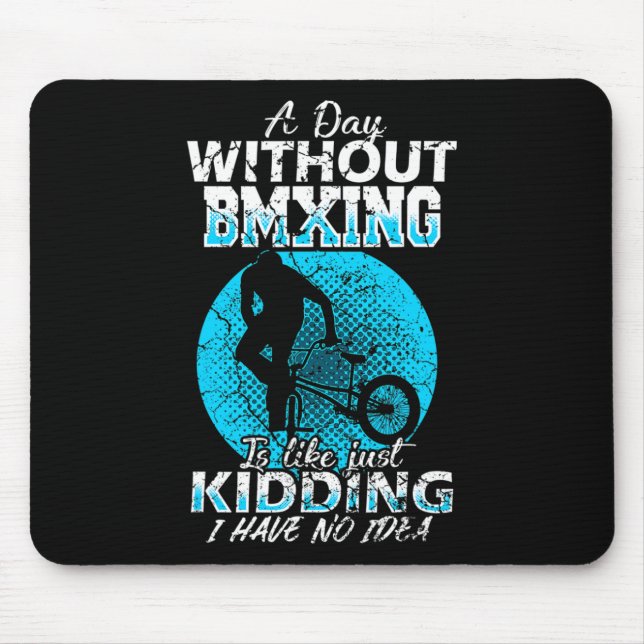 Tapis De Souris Course de BMX Freestyle Vélo Amour VTT  (Devant)