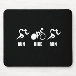 Tapis De Souris Course de vélo de course de Duathlon