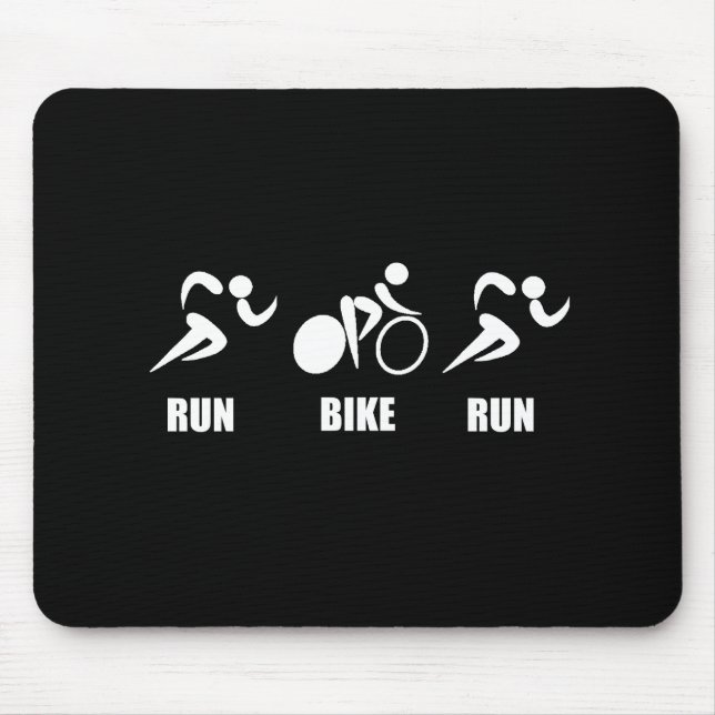 Tapis De Souris Course de vélo de course de Duathlon (Devant)