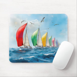 Tapis De Souris Course de voiliers en haute mer