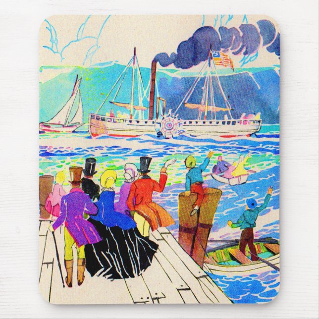Tapis De Souris course de yacht du 19e siècle (Devant)