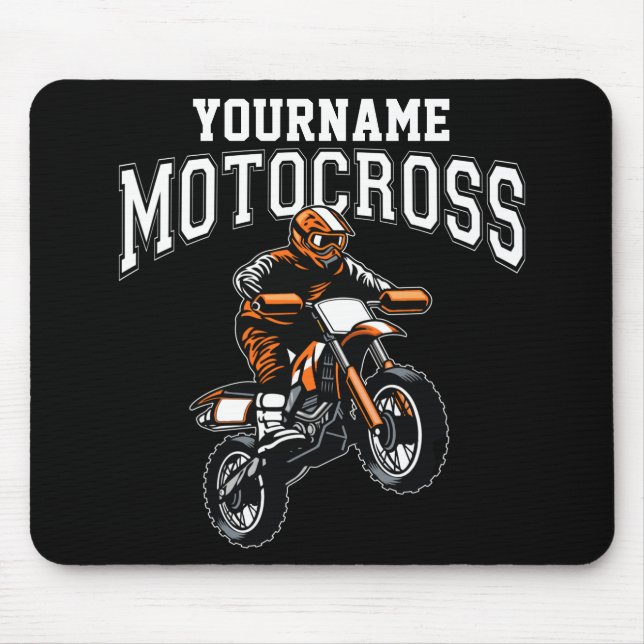 Tapis De Souris Course Motocross Dirt Bike Rider personnalisée  (Devant)