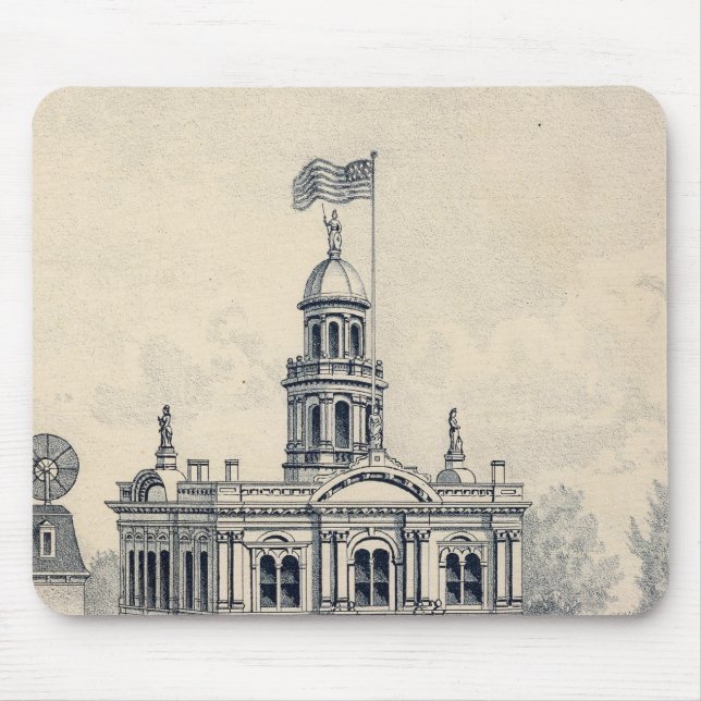 Tapis De Souris Court House, Fresno (Devant)