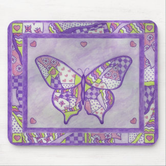 Tapis De Souris courtepoint papillon