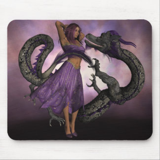 Tapis De Souris Courtisé par le dragon