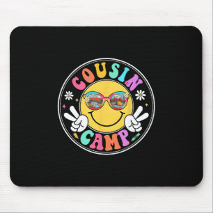 Tapis De Souris Cousin Camp 2025 Équipe de camping drôle d'été Fam