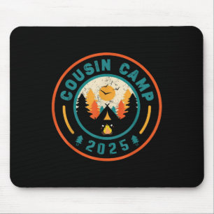 Tapis De Souris Cousin Camp 2025 Équipe de Camping Feu de Camp d'É
