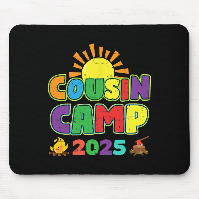Tapis De Souris Cousin Camp 2025 Vacances en famille Camping été C (Devant)