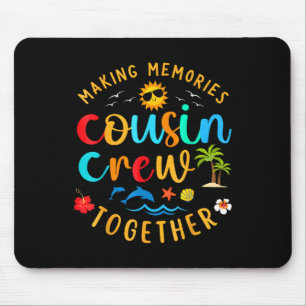 Tapis De Souris Cousin Crew 2025 Summer Vacation Beach Voyage en f