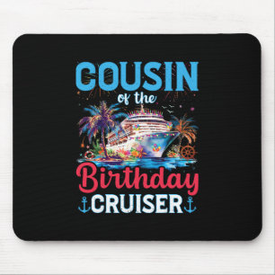 Tapis De Souris Cousin du croiseur d'anniversaire Drôle de croisiè
