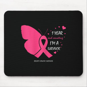 Tapis De Souris Coute 1 an Cancer du sein Gratuit Cadeaux de survi