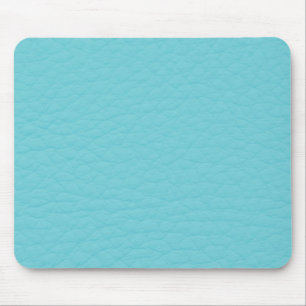 Tapis De Souris Coutume en cuir turquoise de rétro turquoise