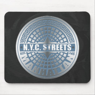 Tapis De Souris Couvercles de regards Manhattan