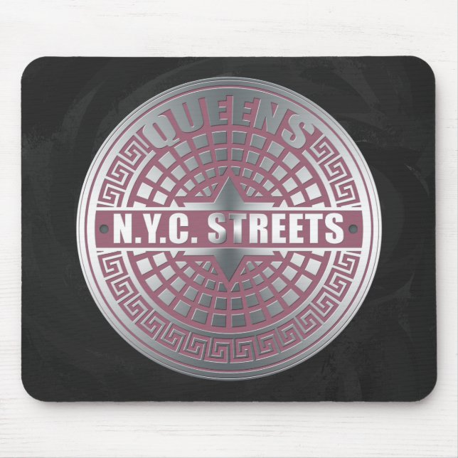 Tapis De Souris Couvercles de regards Queens (Devant)