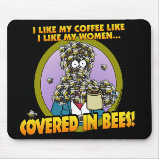 Tapis De Souris Couvert dans les abeilles Mousepad 1