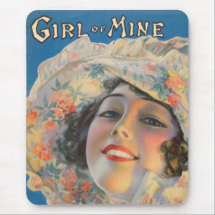 Tapis De Souris Couverture de partition de 1917 pour Girl of Mine