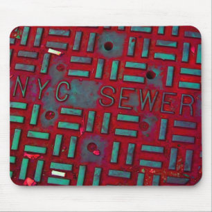 Tapis De Souris Couverture de trou d'homme de rue de NYC Broadway