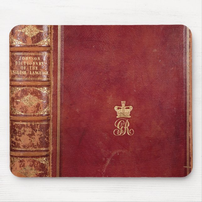 Tapis De Souris Couverture du dictionnaire de Johnson (Devant)