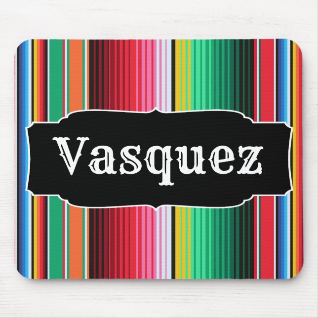 Tapis De Souris Couverture mexicaine de Serape d'Espagnol fait sur (Devant)