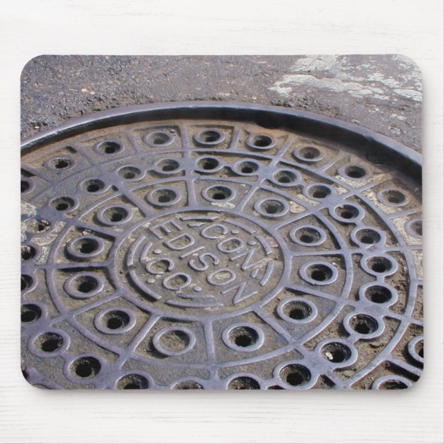 Tapis De Souris Couverture NYC d'Edison d'escroquerie (Devant)