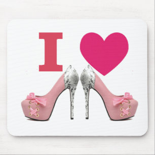 Tapis De Souris Couverture pour souris I love High heels !