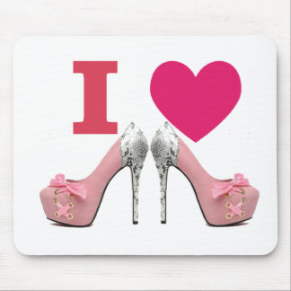 Tapis De Souris Couverture pour souris I love High heels !