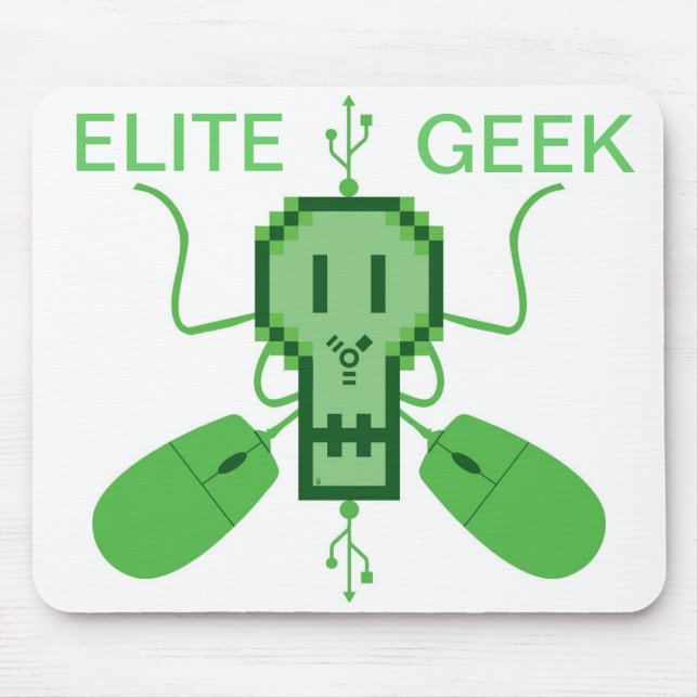 Tapis De Souris Couverture pour souris Logo Élite Geek - M1 (Devant)
