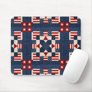 Tapis De Souris Couvre-lit étoilé patriotique américain