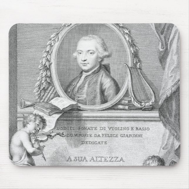Tapis De Souris Couvrez la couverture avec un portrait de Felice (Devant)