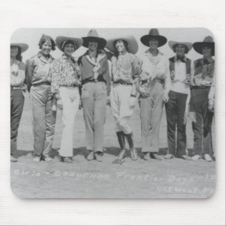 Tapis De Souris Cow-girls aux jours de frontière de Cheyenne,