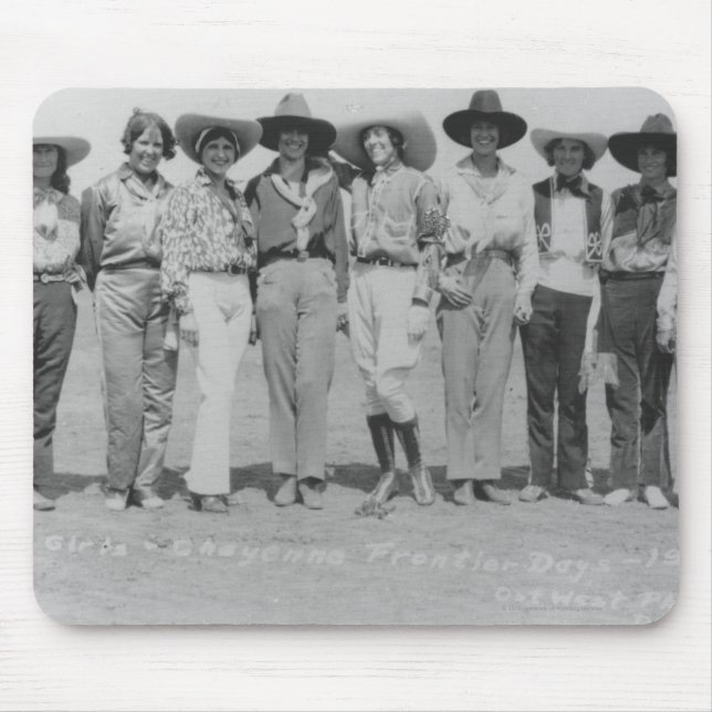 Tapis De Souris Cow-girls aux jours de frontière de Cheyenne, (Devant)
