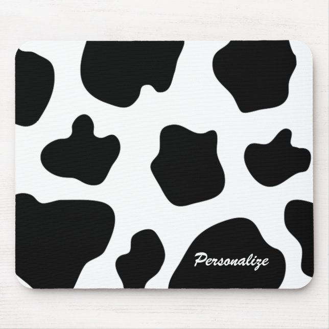 Tapis De Souris Cow hide pattern mouse pad | Funny animal print (Devant)