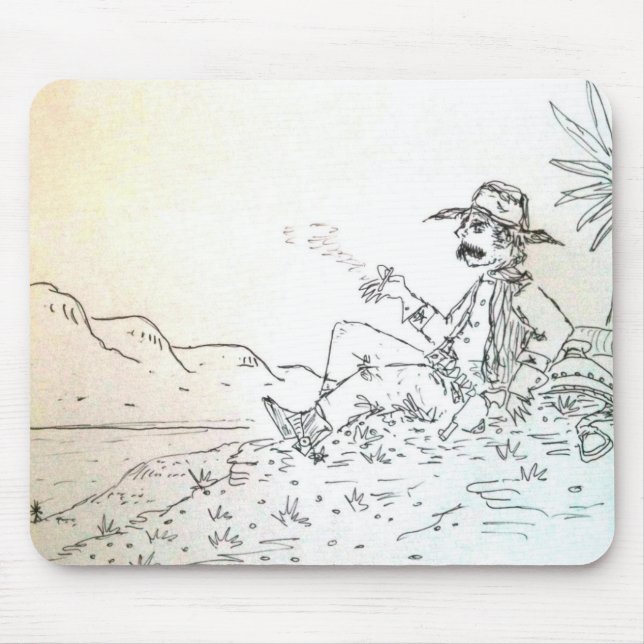 Tapis De Souris Cowboy Mousepad de Smokin (Devant)